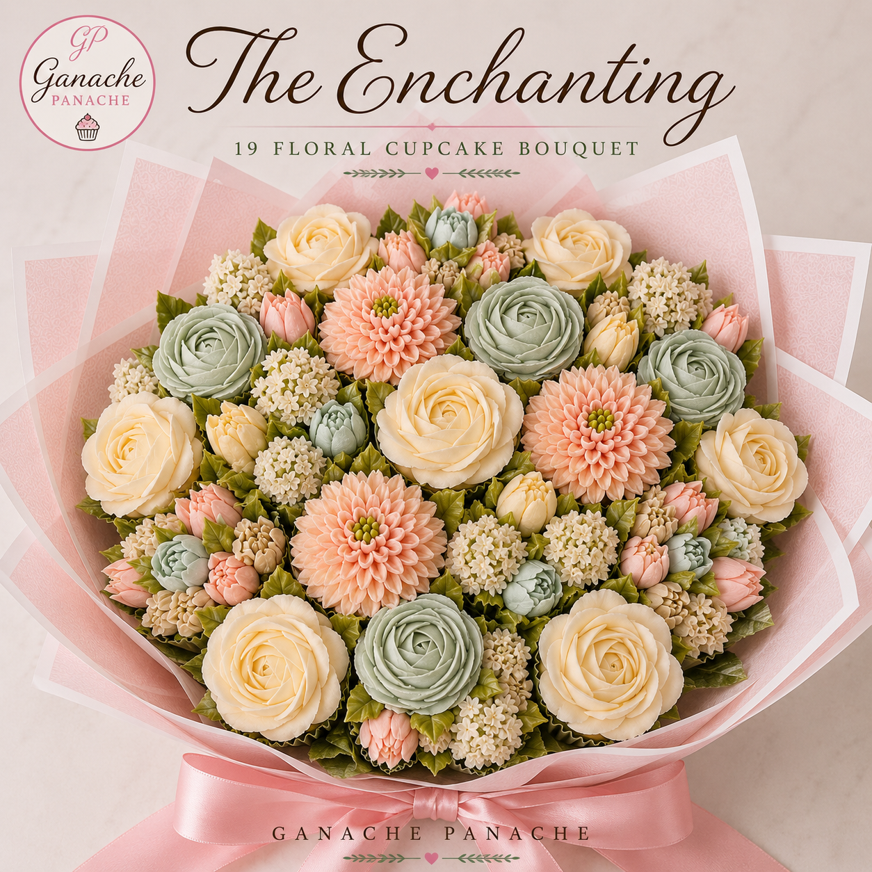 ✨ The Enchanting (19 Floral Cupcakes)