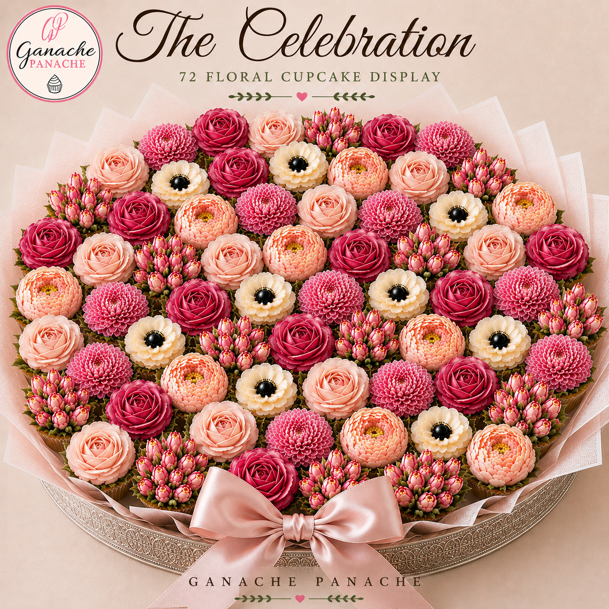 🎉 The Celebration (72 Floral Cupcakes)
