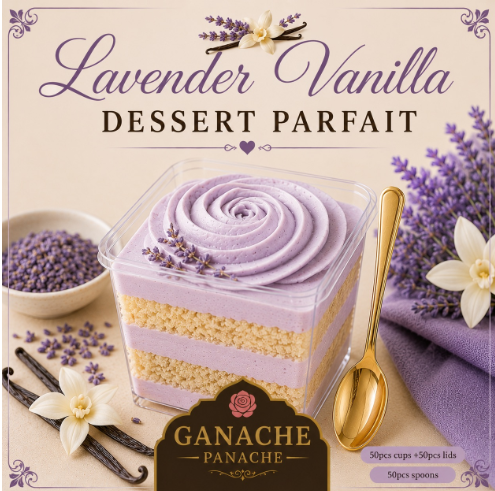 💜 Lavender Vanilla Dessert Parfait