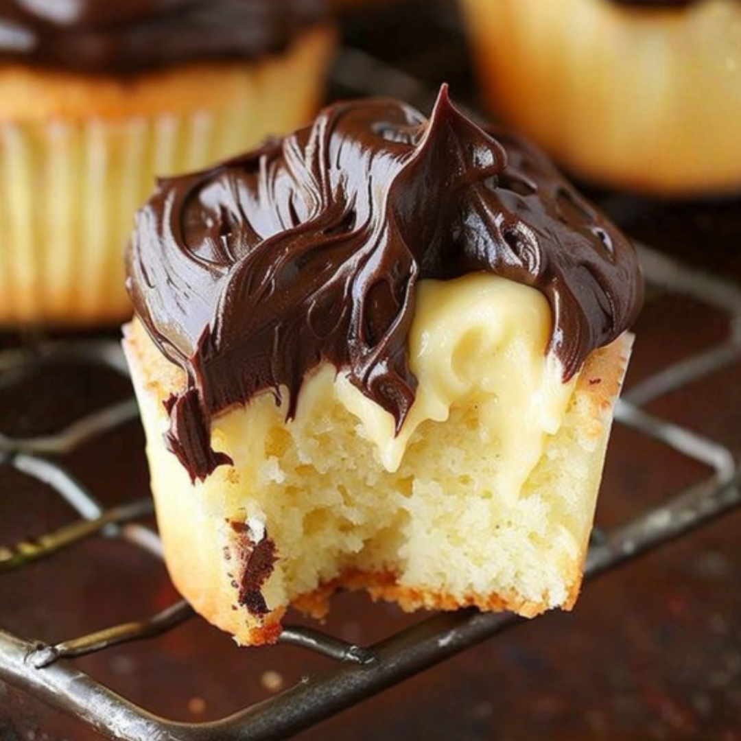 Boston Cream Pie Cupcakes