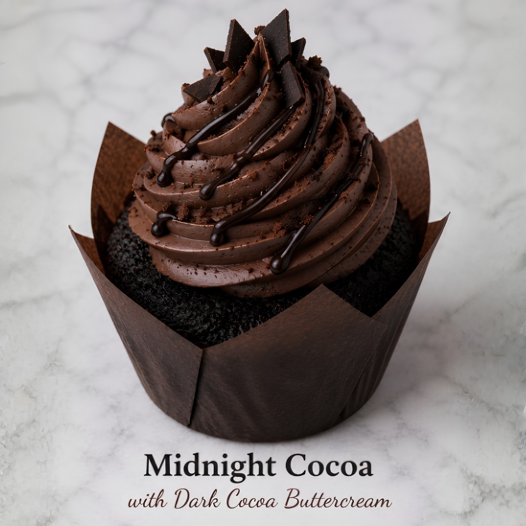 🍫Midnight Cocoa Cupcakes
