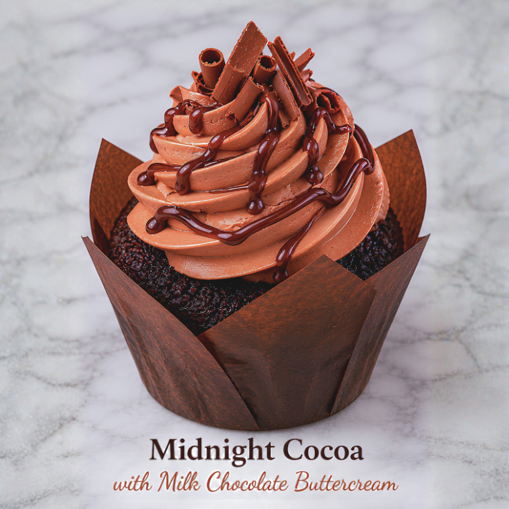 🍫Midnight Cocoa Cupcakes