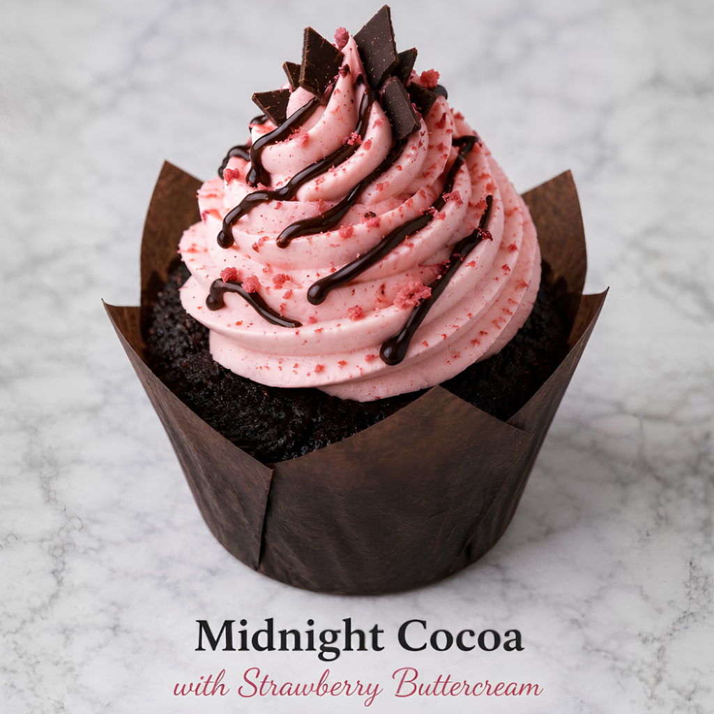 🍫Midnight Cocoa Cupcakes