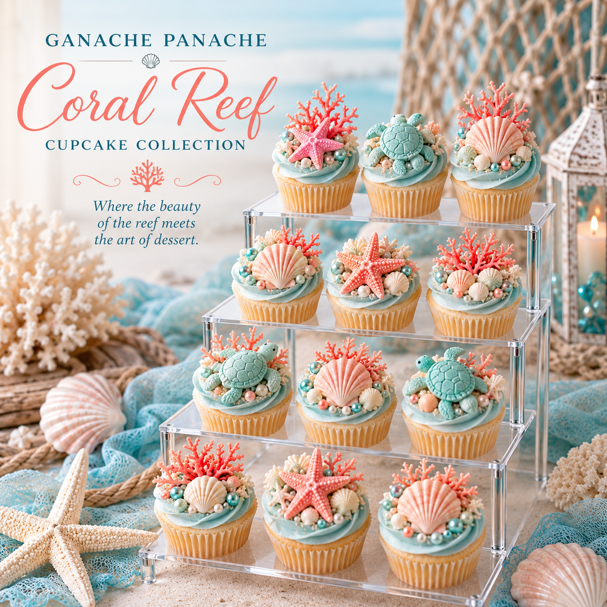 Coral Reef Cupcake Collection