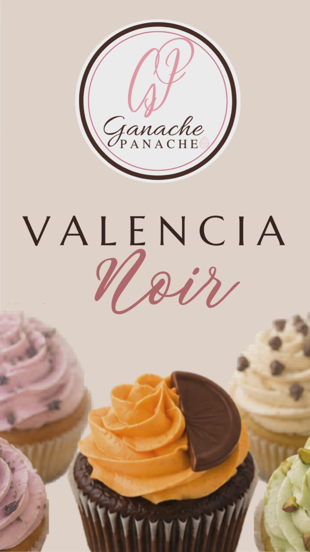 Valencia Noir Cupcakes